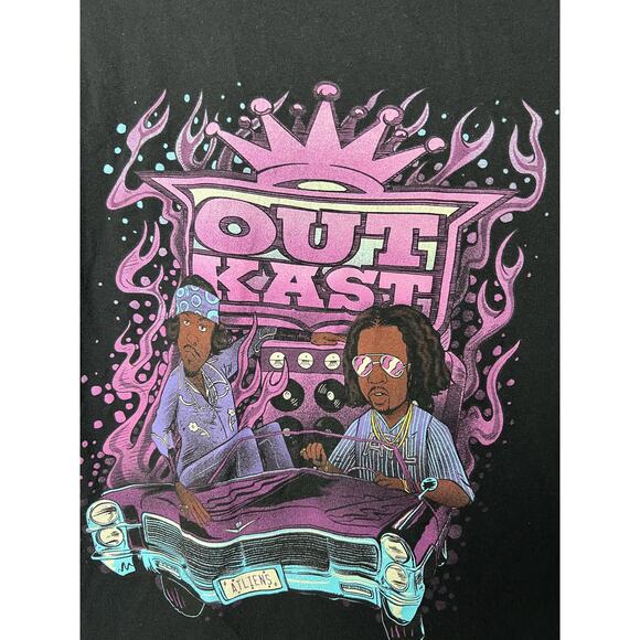 Outkast ATLiens Low Rider Graphic Tee Size XL Black, Purple - Picture 2 of 6